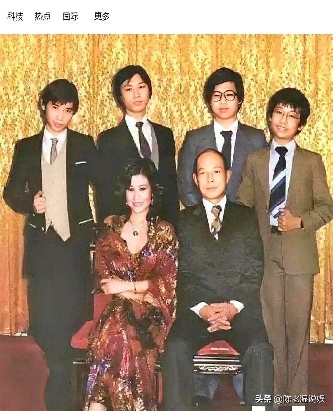 为豪门连生四子，丈夫去世不争遗产，如今4个儿子一个比一个争气