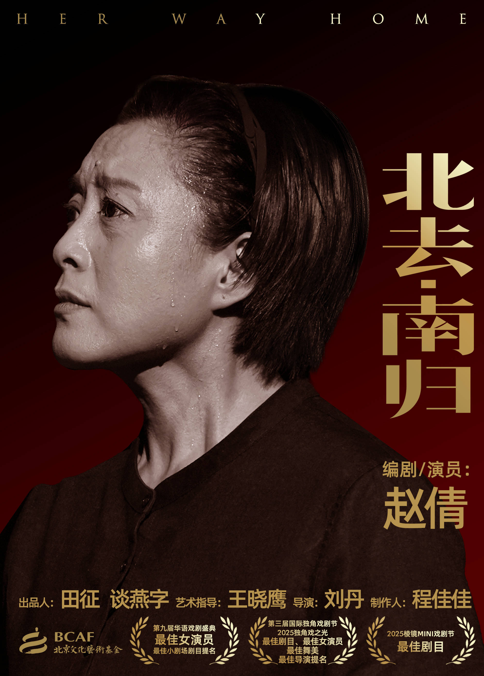 重磅官宣！赵倩编剧并主演独角戏《北去・南归》演出季盛大启幕